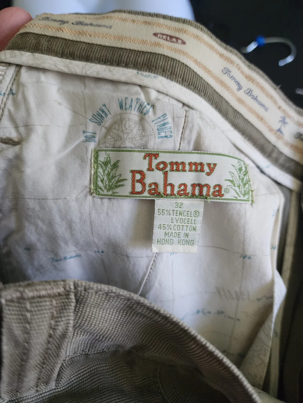 Tommy Bahama Pleated Chino Pants in Khaki Size 32